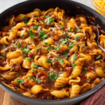 Easy One Pot Beef Taco Pasta Recipe One-Pot-Beef-Taco-Pasta-f