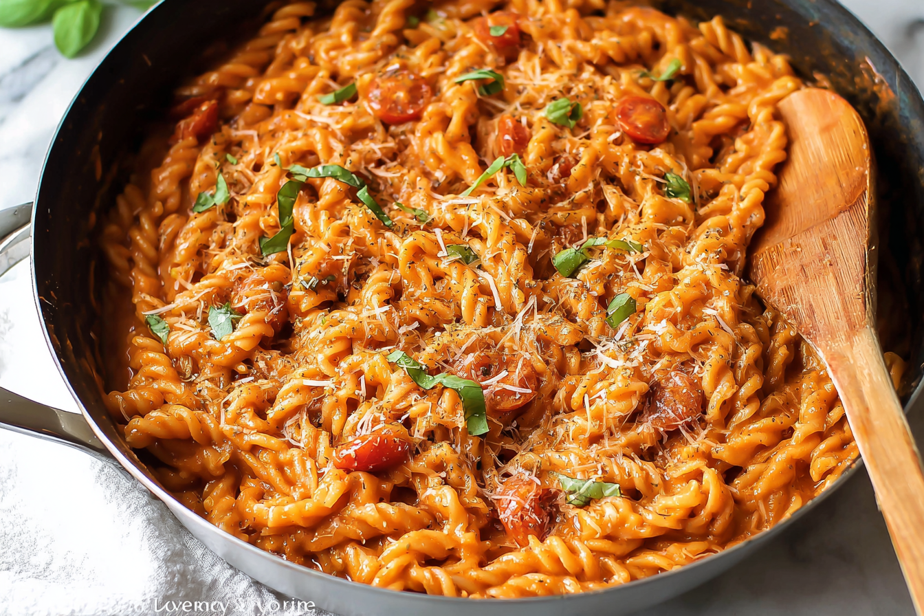 One Pot Creamy Tomato Pasta