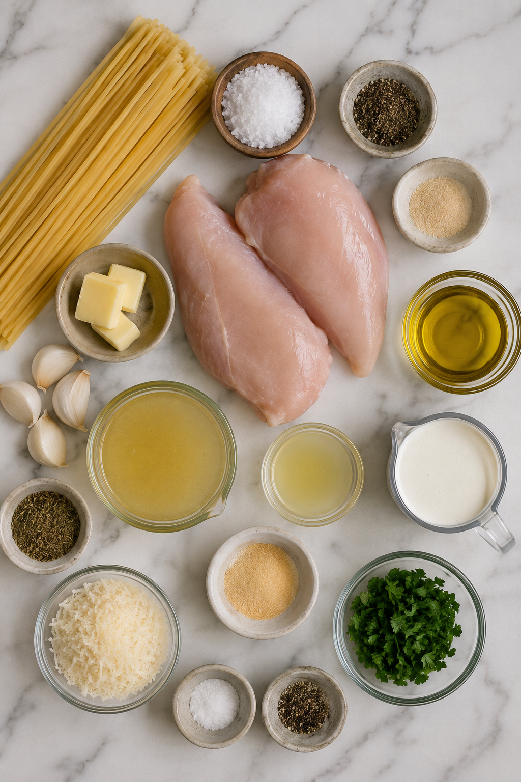 One Pot Garlic Parmesan Chicken Pasta