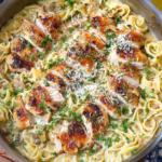 Creamy Garlic Parmesan Chicken Pasta One Pot One-Pot-Garlic-Parmesan-Chicken-Pasta-f
