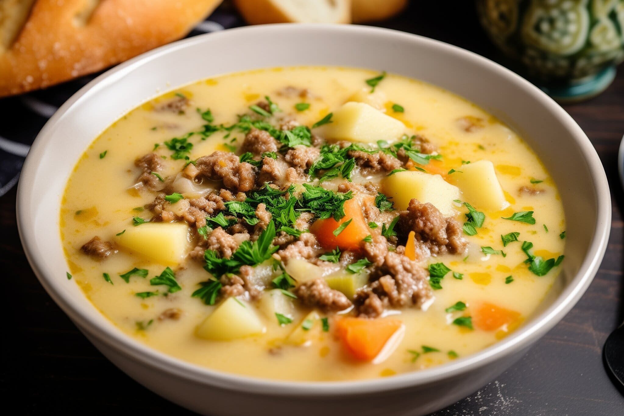 The Best Cheeseburger Soup Recipe