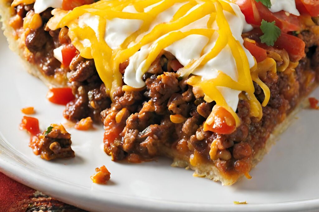 Impossible Taco Pie A Tasty Taco Twist In Pie Form Savory Discovery