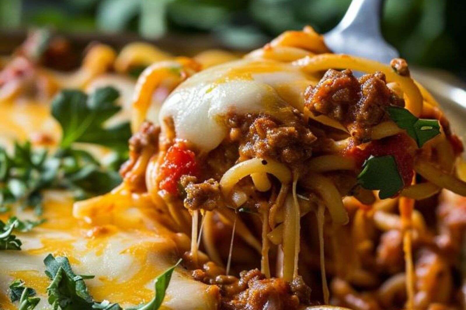 Taco Spaghetti Bake