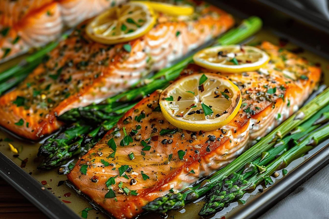 Baked Salmon with Asparagus