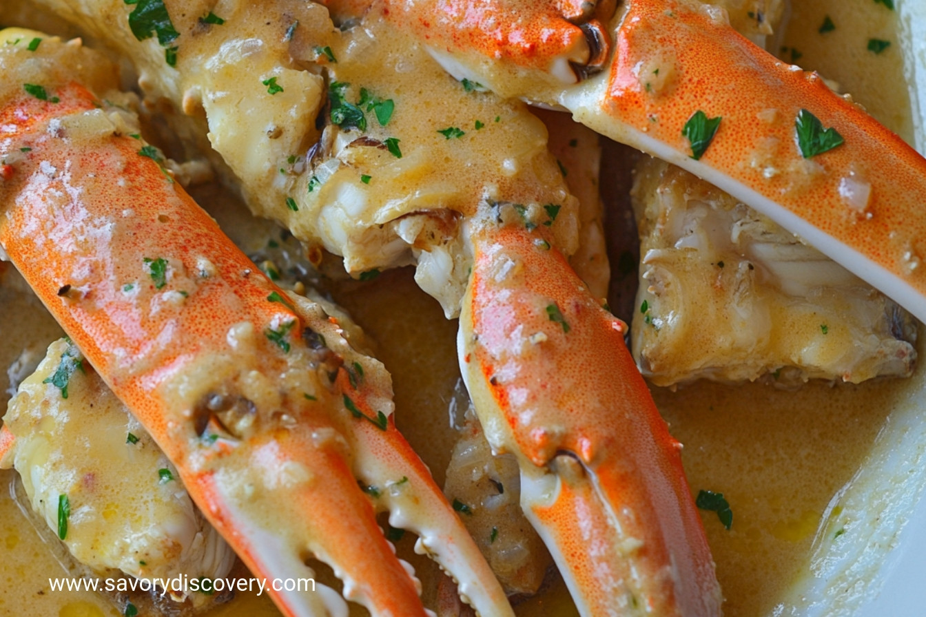 Baked Crab Legs in Butter Sauce