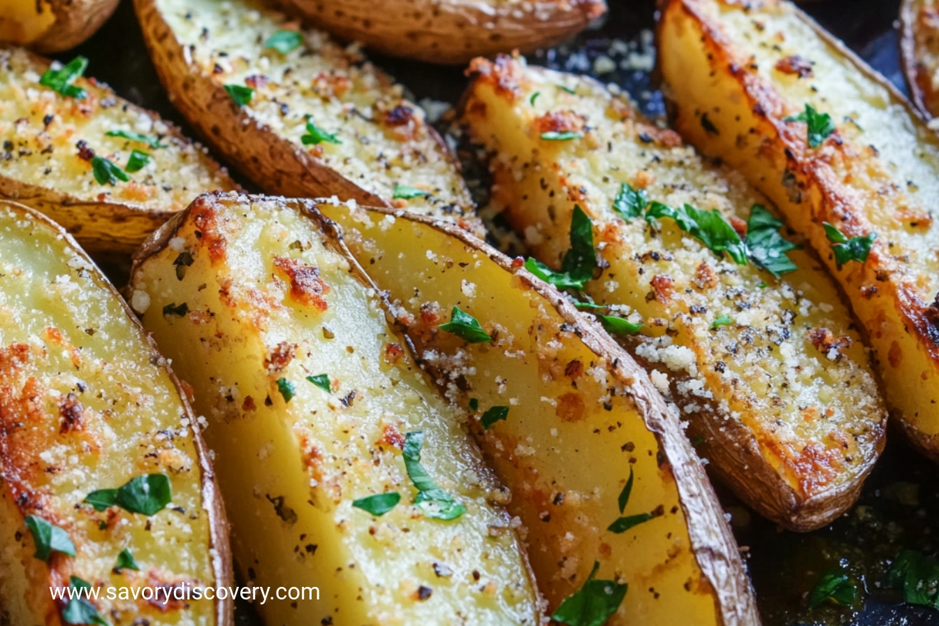 Baked Garlic Parmesan Potato Wedges