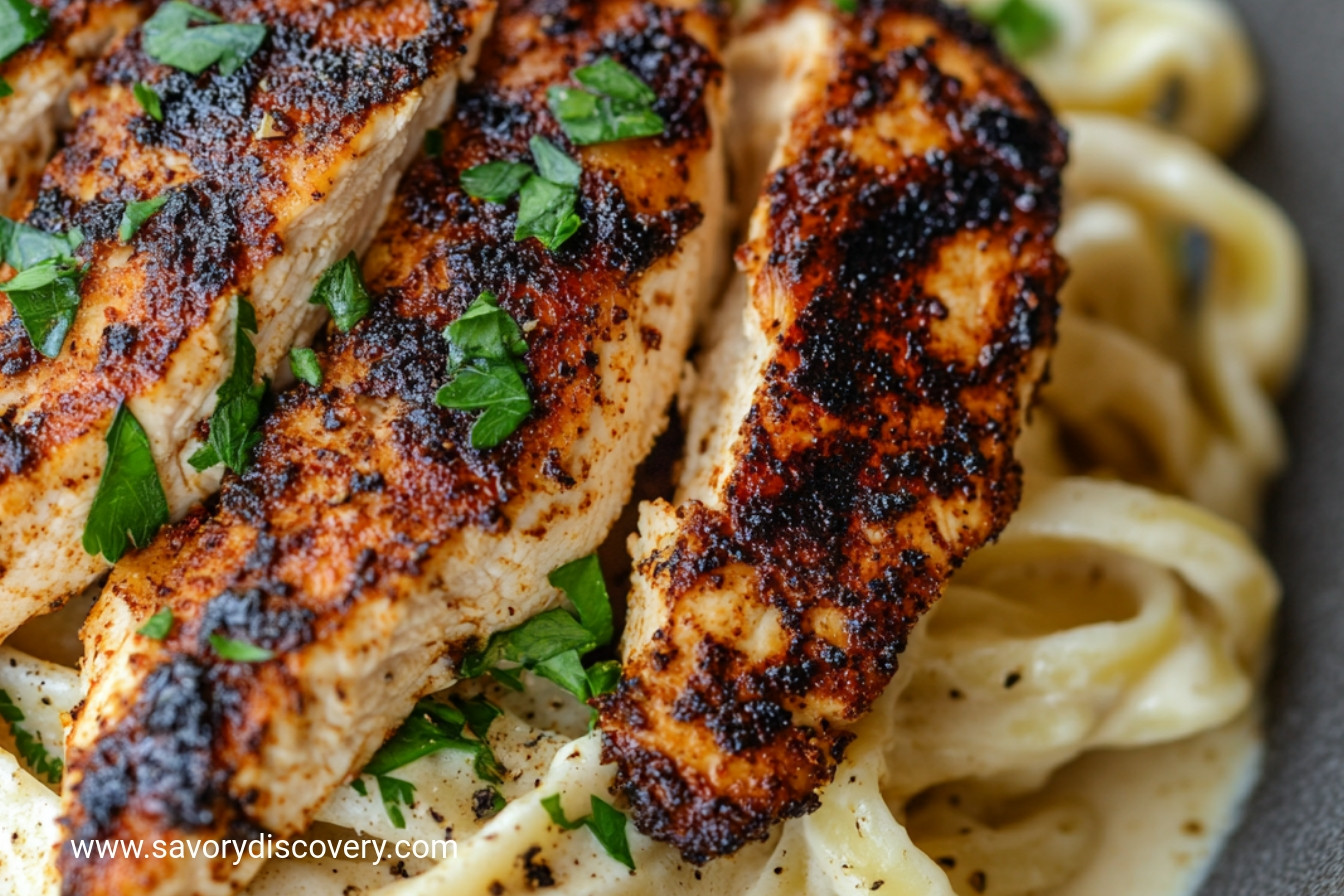 Blackened Chicken Alfredo