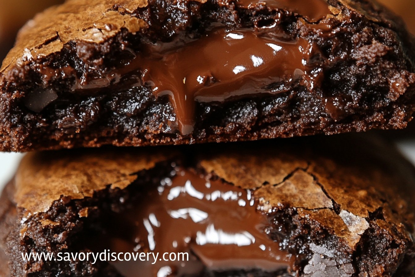 Chocolate Lava Brownie Cookies