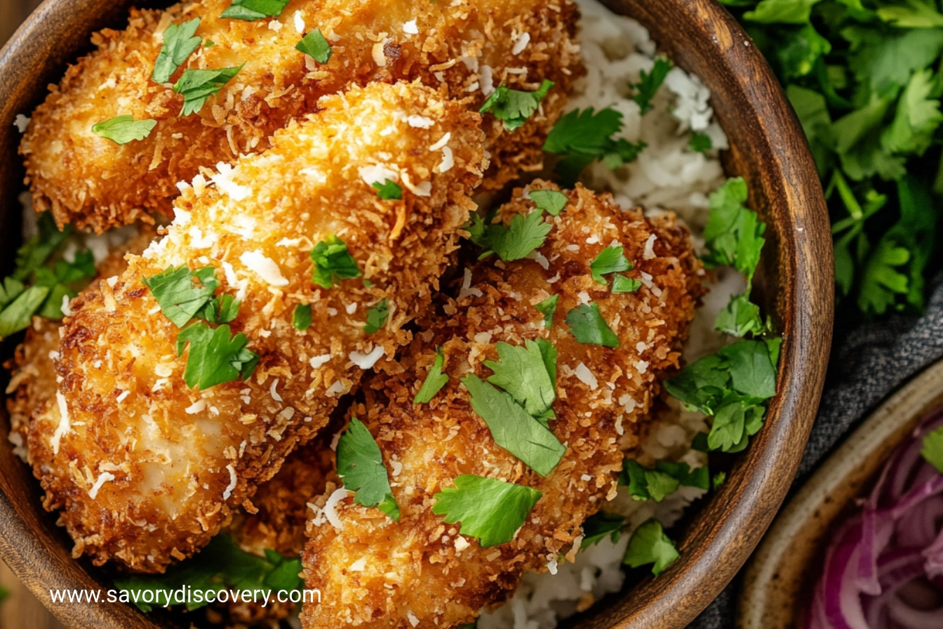 Crispy Coconut Chicken Tenders