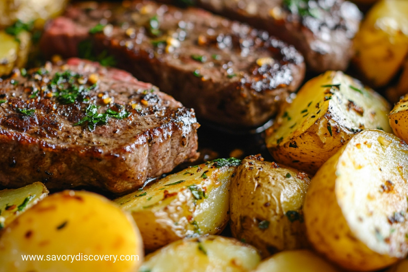 Garlic Butter Steak and Potatoes