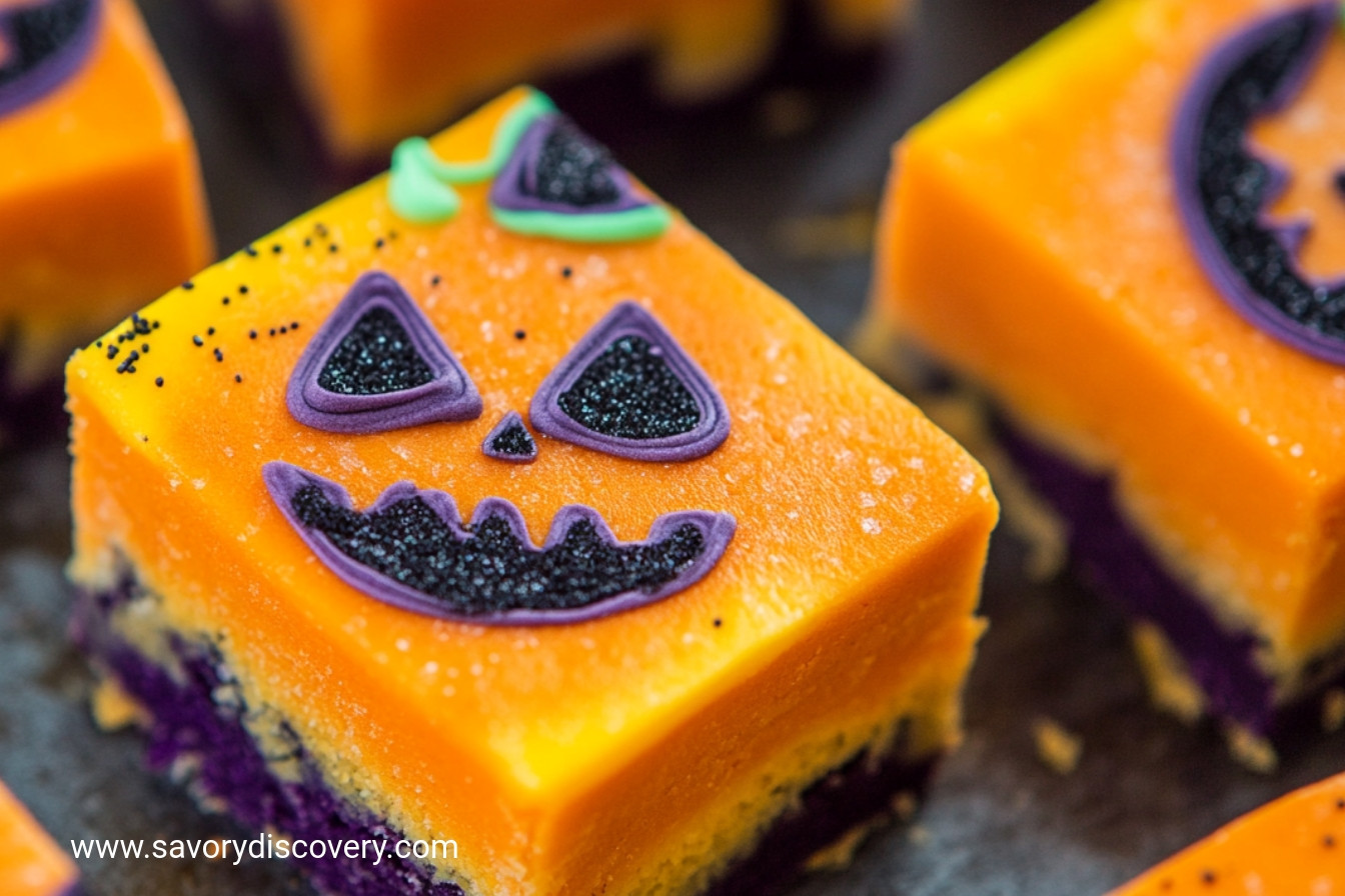 Halloween Sugar Cookie Bars