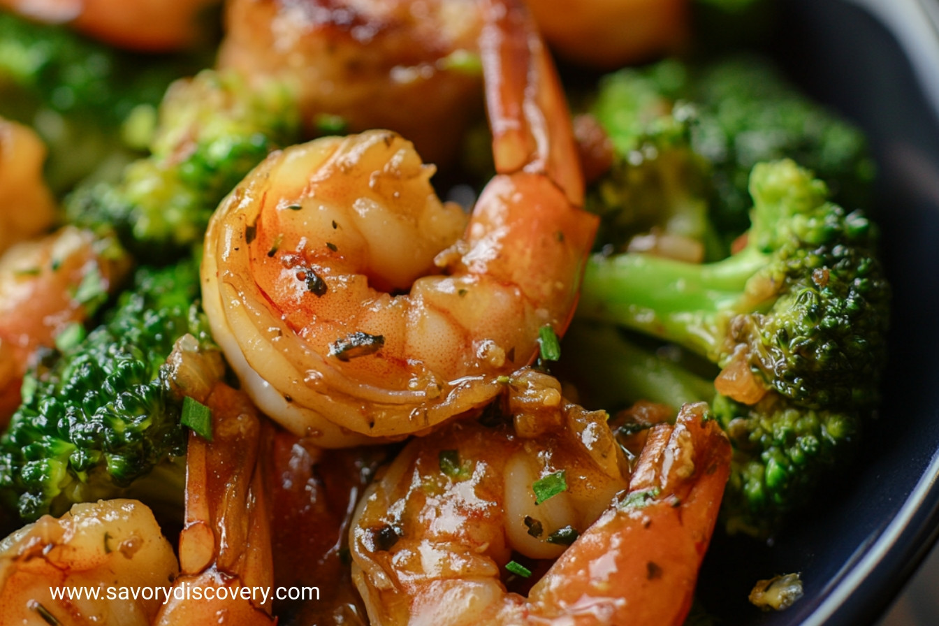 Honey Garlic Shrimp, Sausage & Broccoli