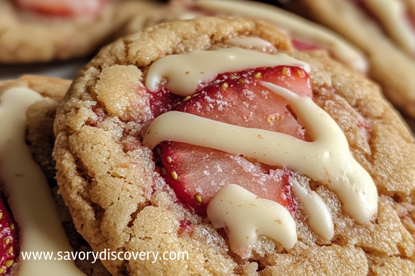 Irresistible Strawberry Cheesecake Cookies