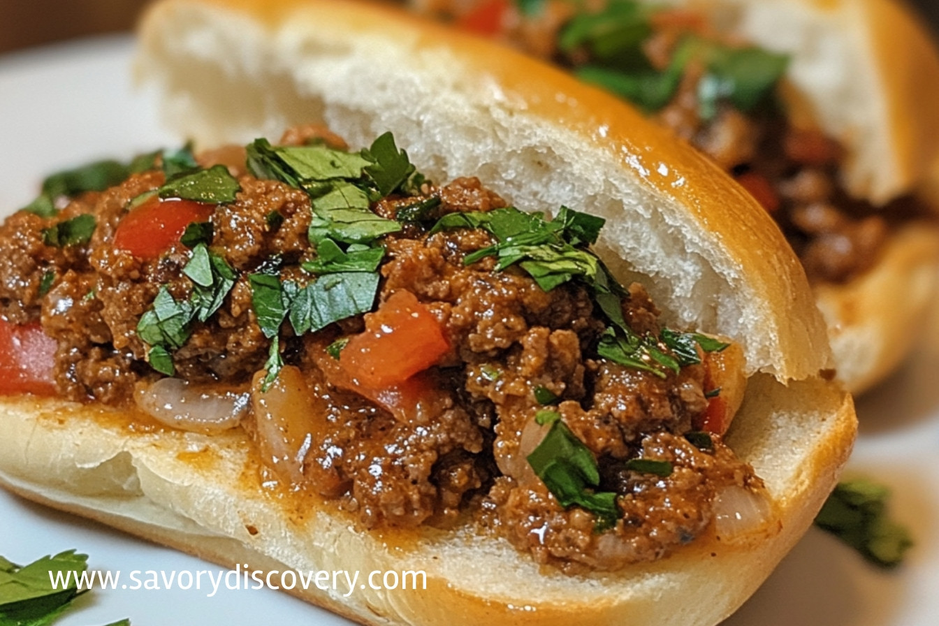 Italian Garlic Bread Sloppy Joes