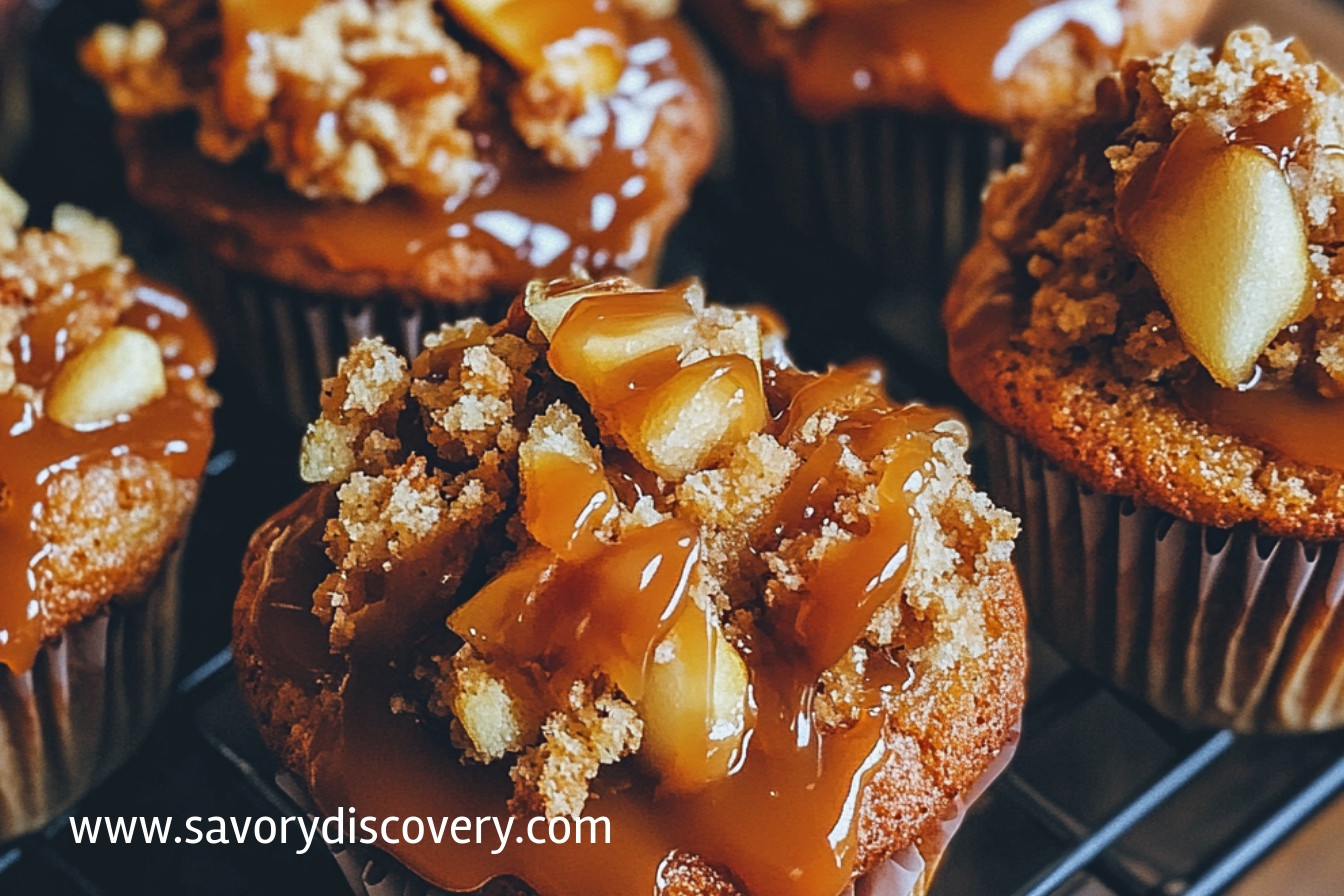 Luscious Caramel Apple Muffins