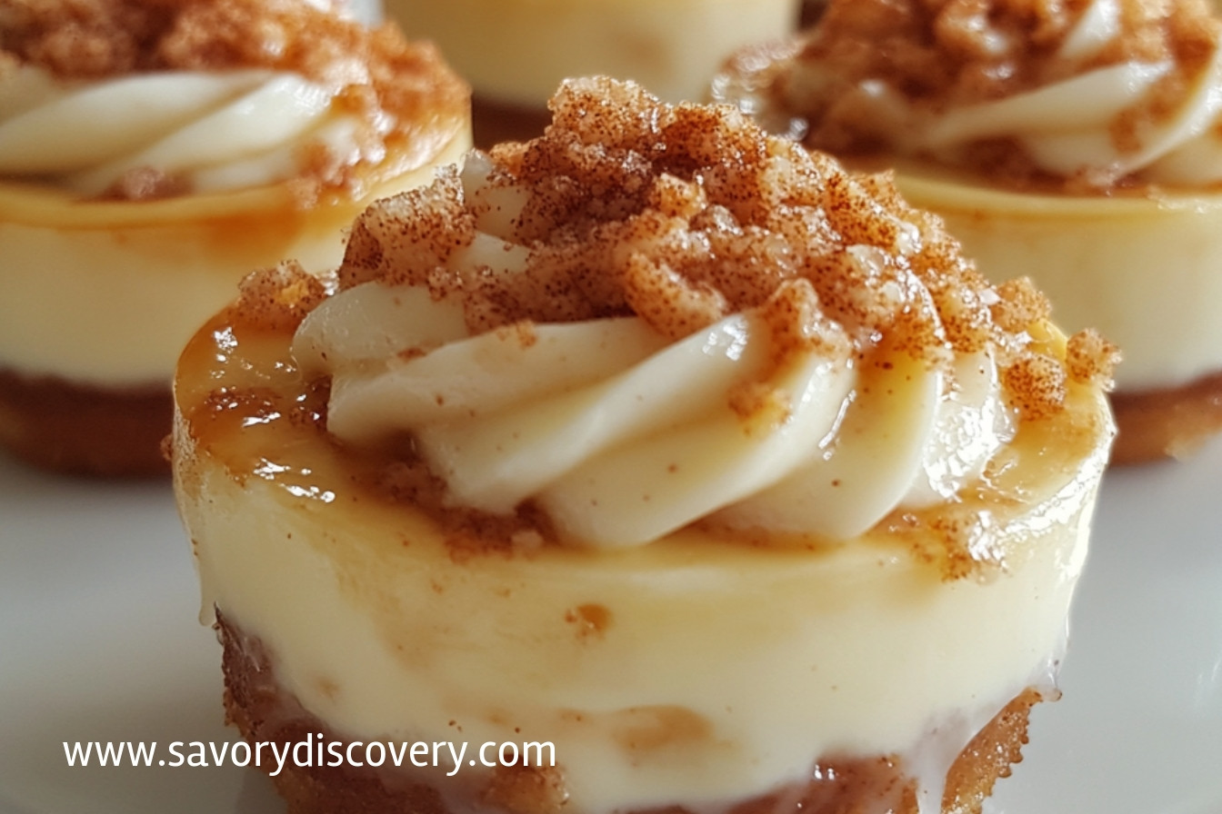 Mini Cinnamon Roll Cheesecakes