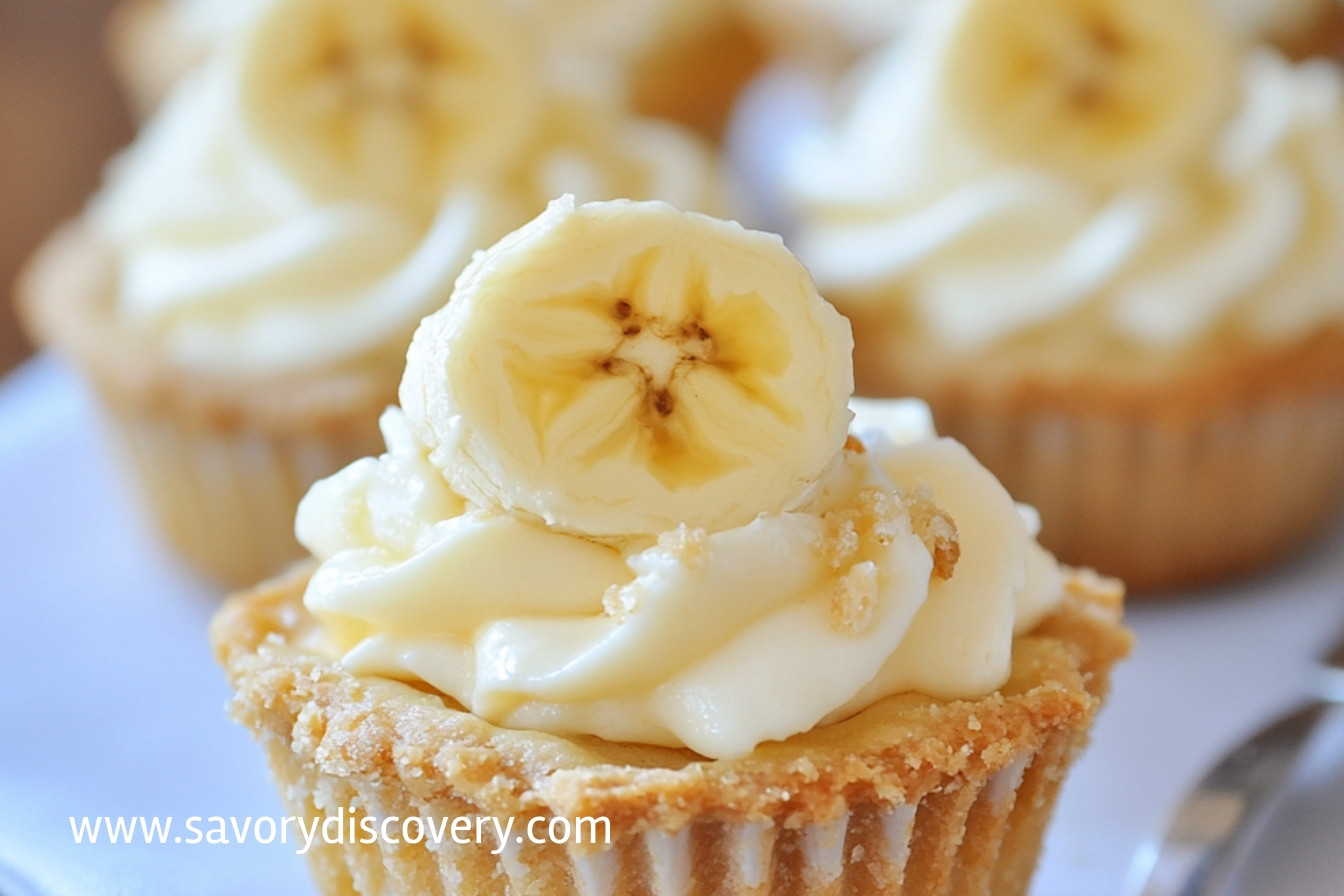 No-Bake Mini Banana Cream Pies