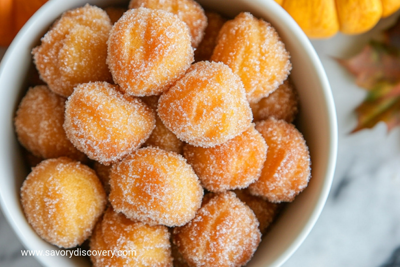 Pumpkin Churro Bites