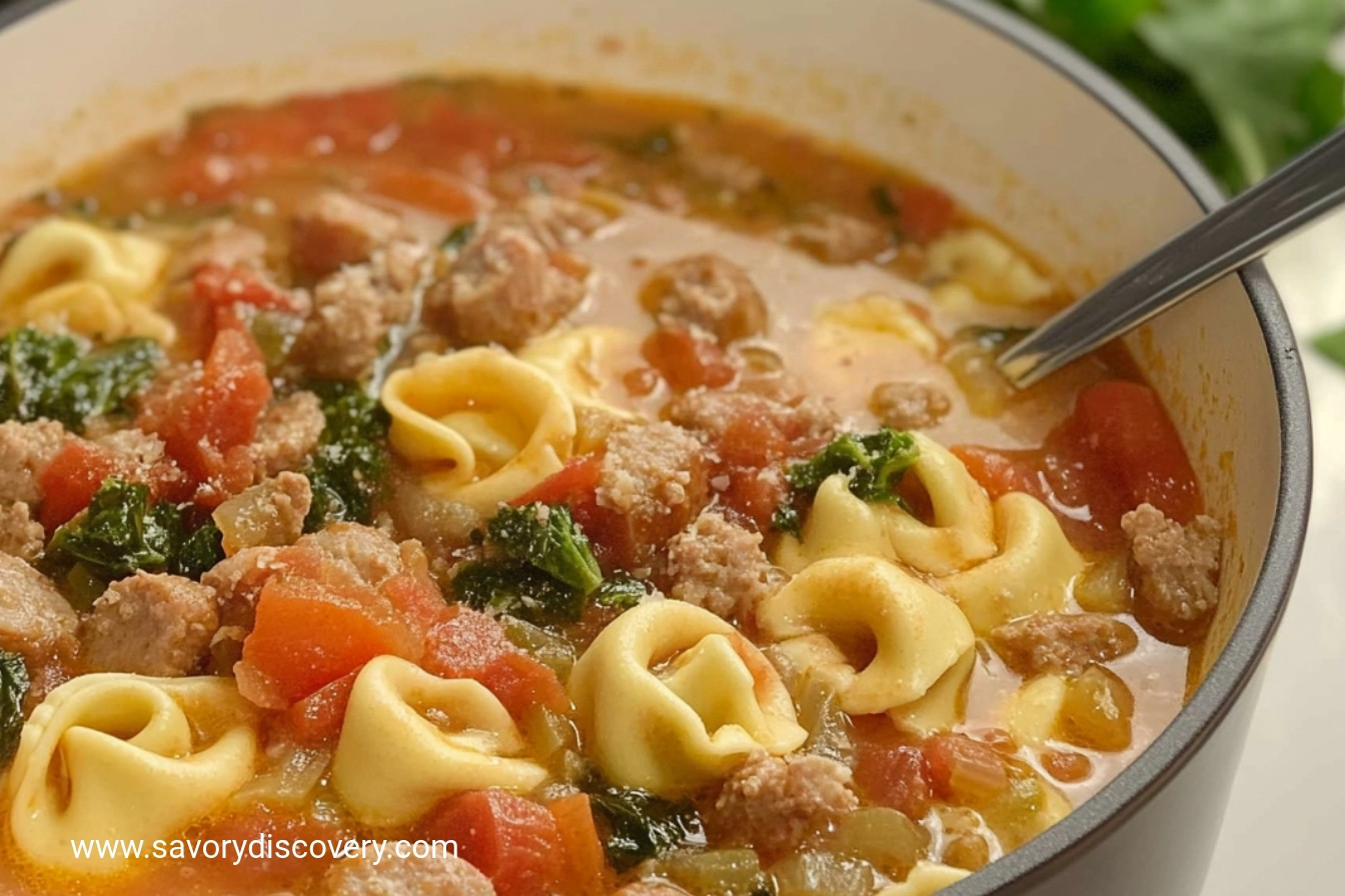 Sausage and Tortellini Soup