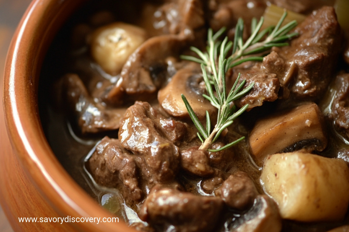 Savory Beef and Mushroom Stew