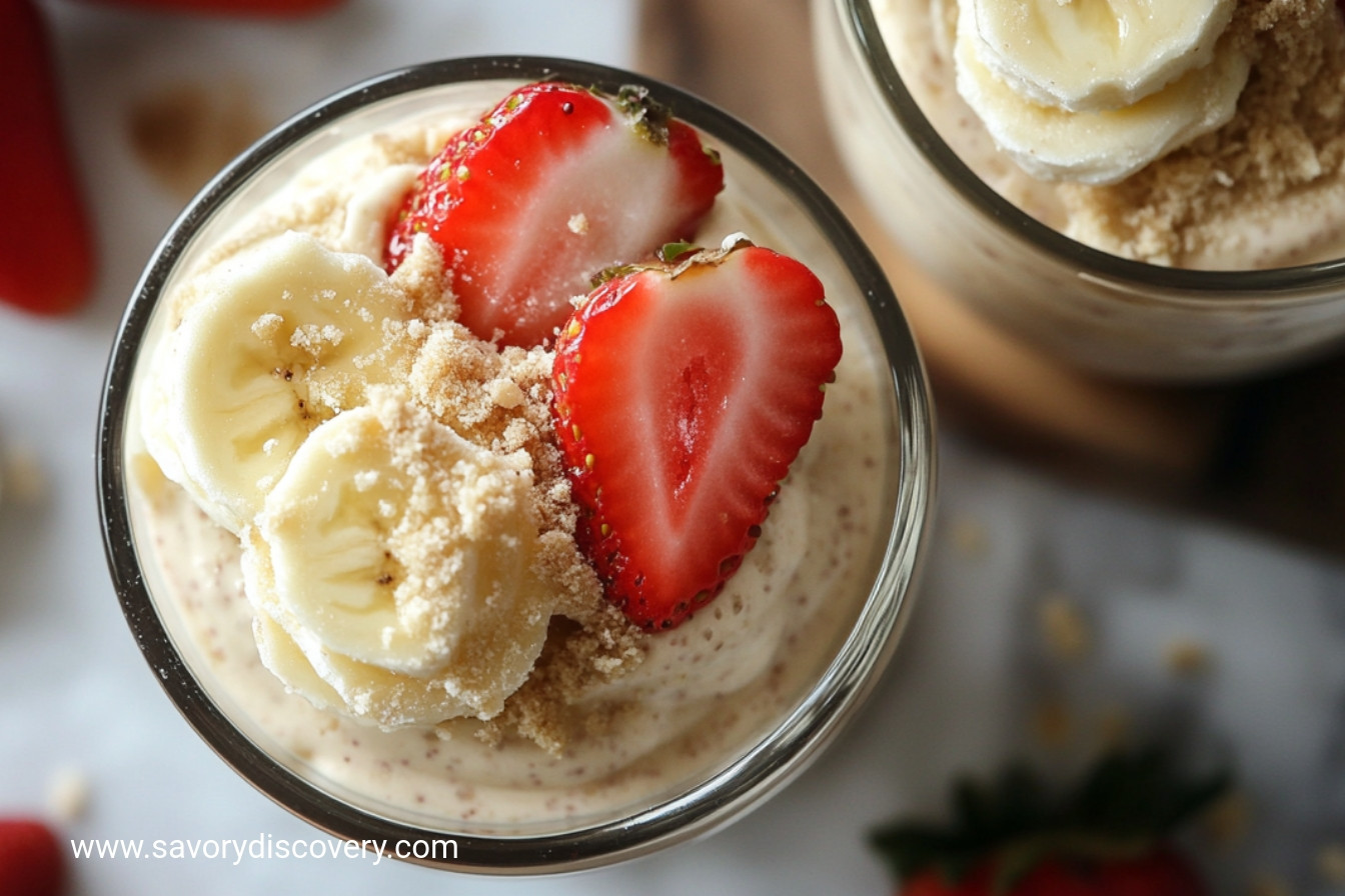 Strawberry Cheesecake Banana Pudding