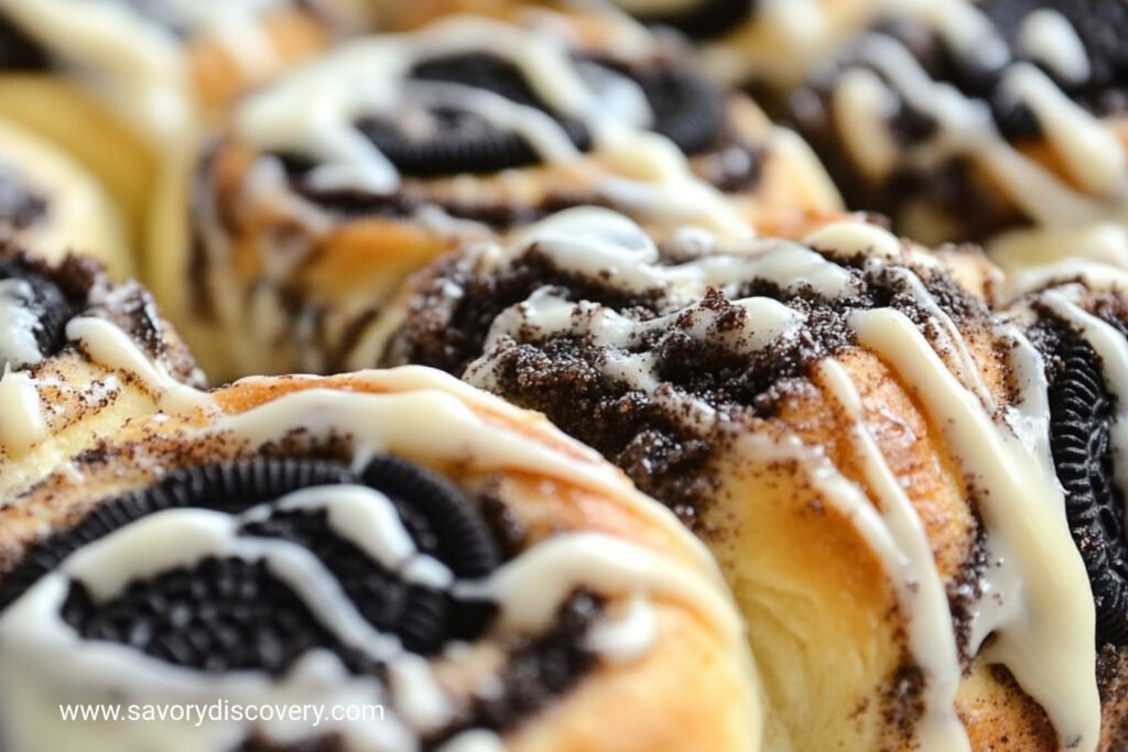 Oreo-Stuffed Cinnamon Rolls