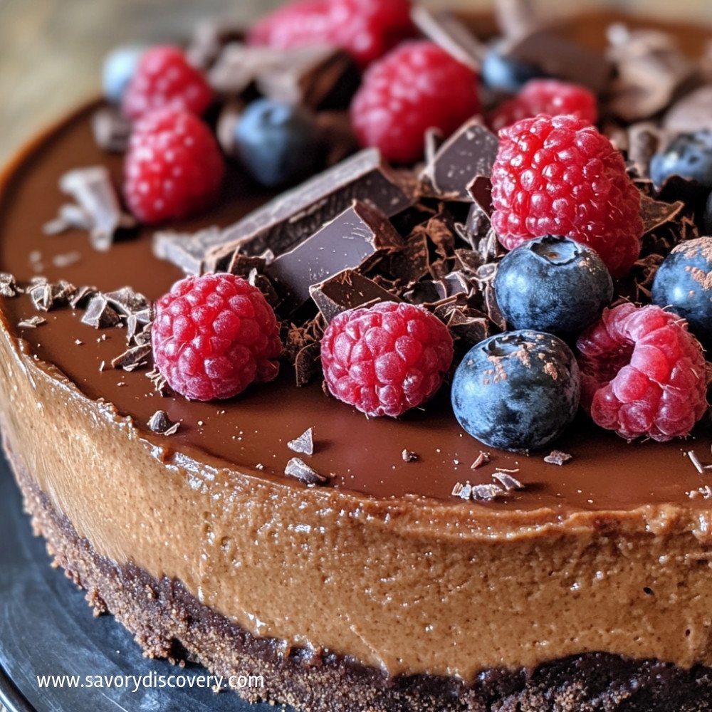 Baked Chocolate Cheesecake