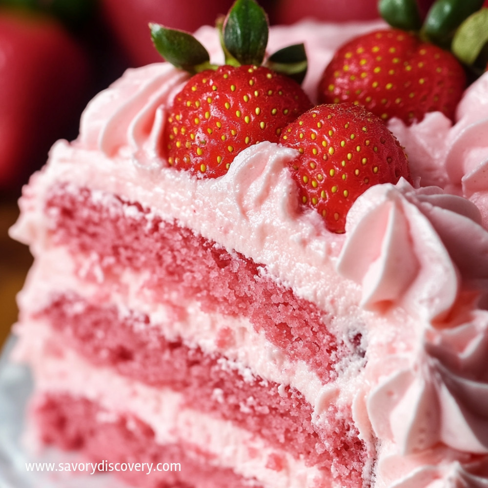 Best Strawberry Cake Ever