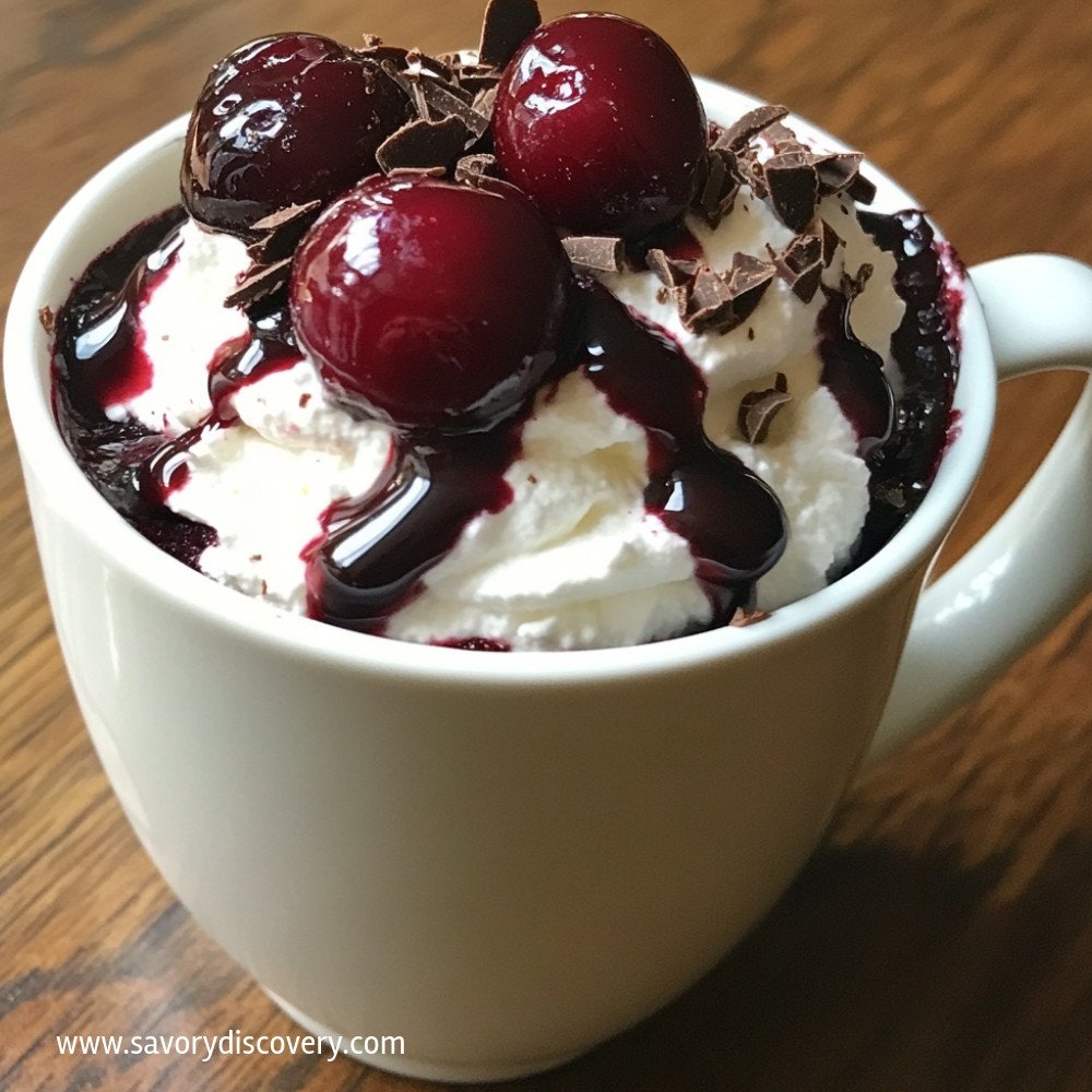 Black Forest Mug Cake