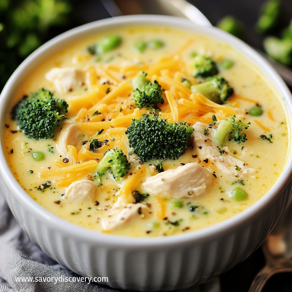Broccoli Cheese Soup with Chicken