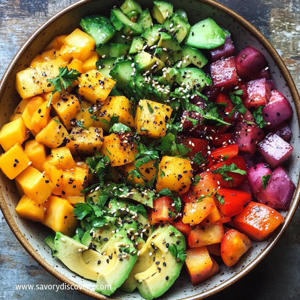 Colorful Salad with Avocado