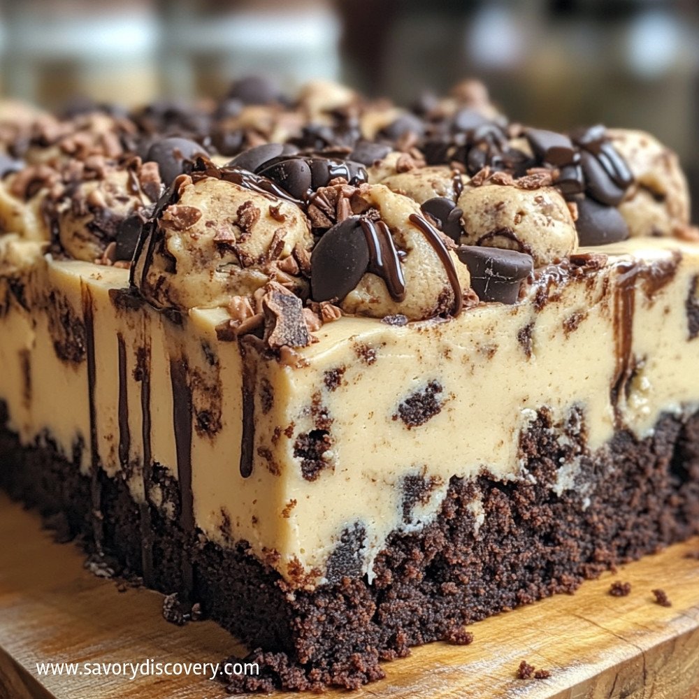 Cookie Dough Brownie Cake