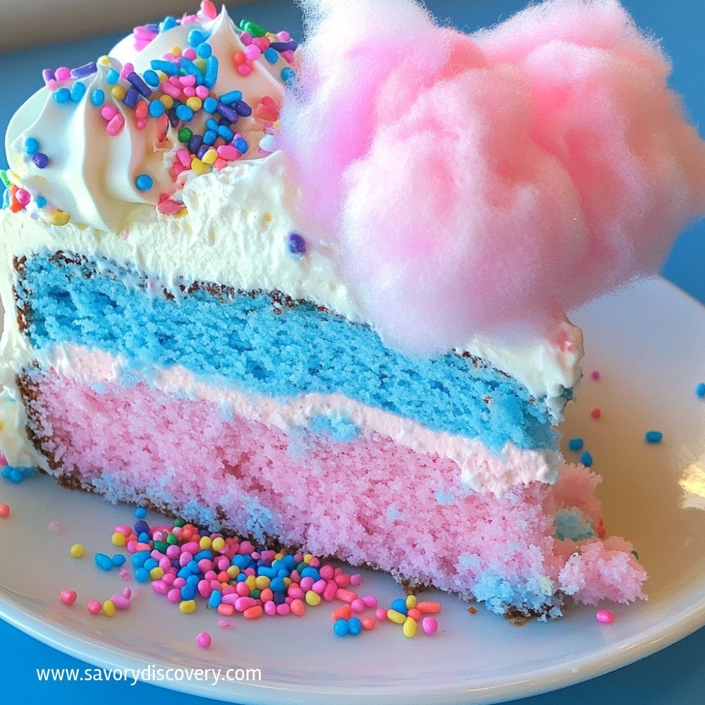 Cotton Candy Ice Cream Cake