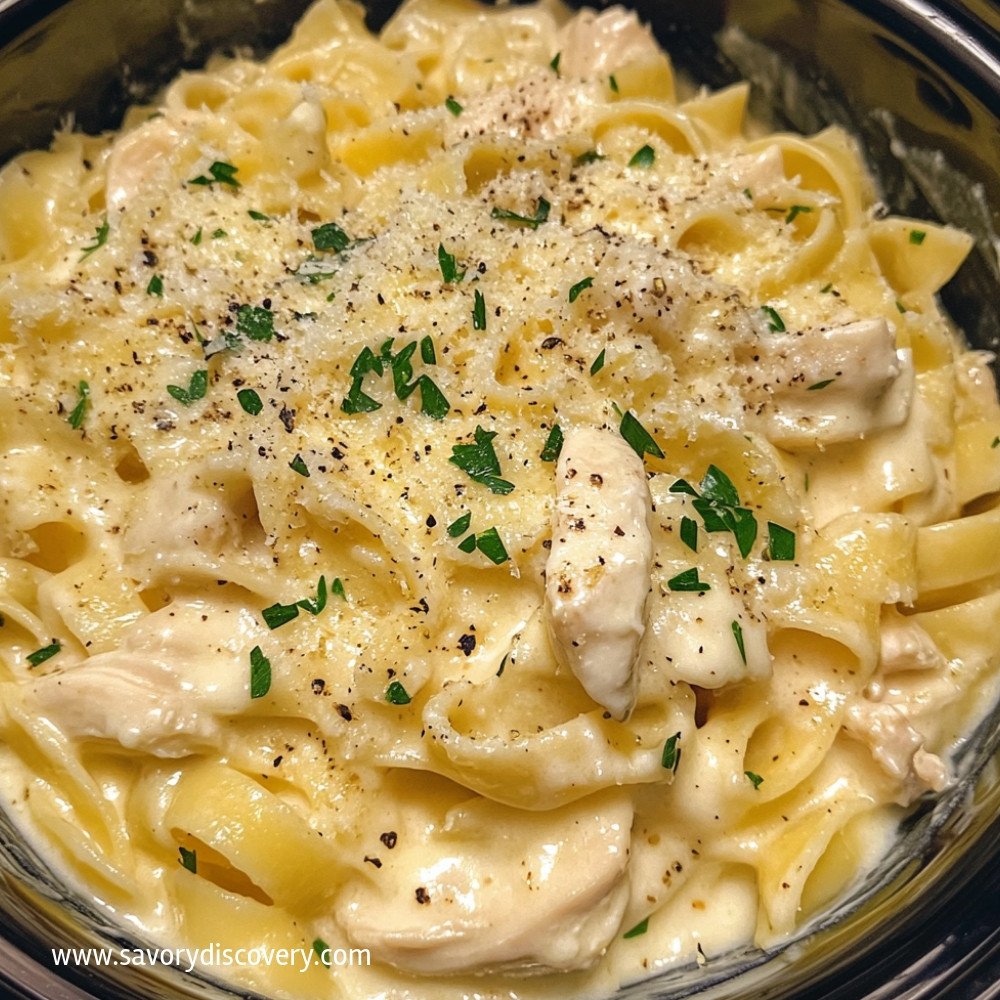 Crock Pot Chicken Alfredo