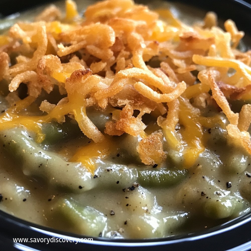 Crock Pot Green Bean Casserole