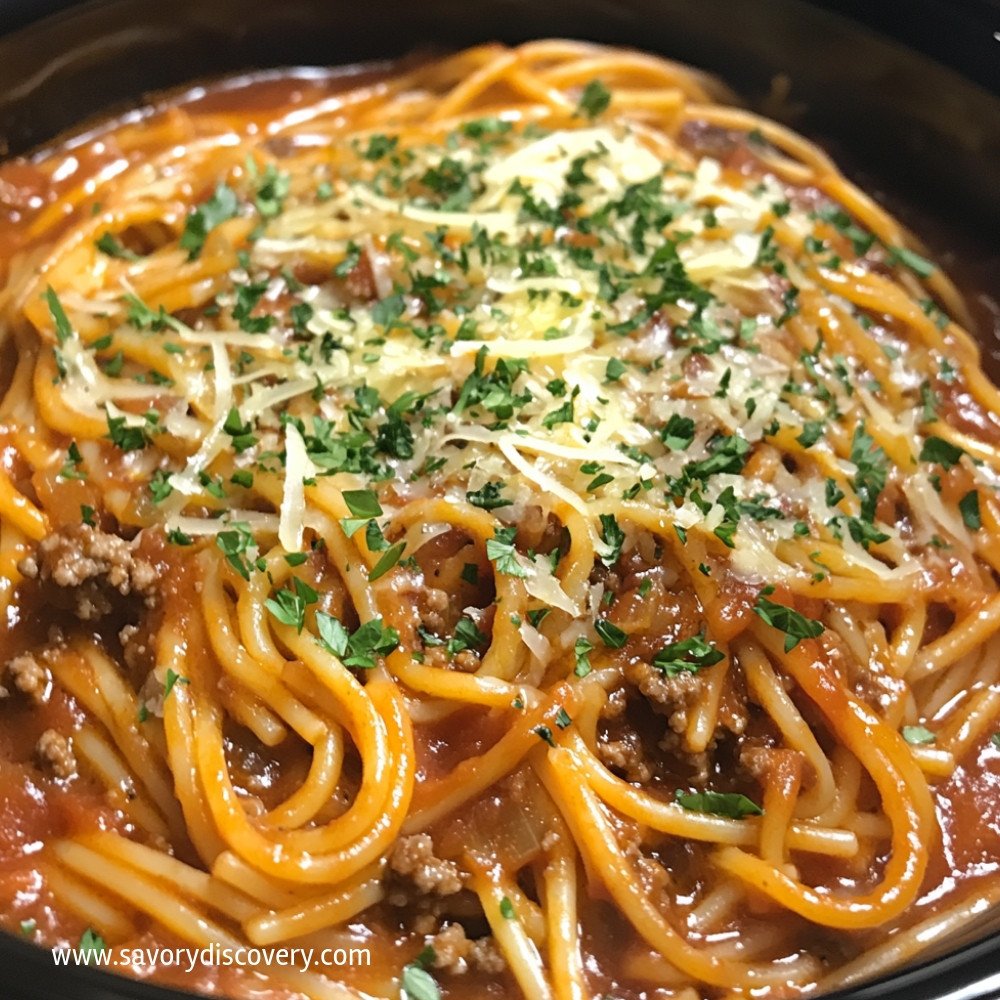 Crock Pot Spaghetti