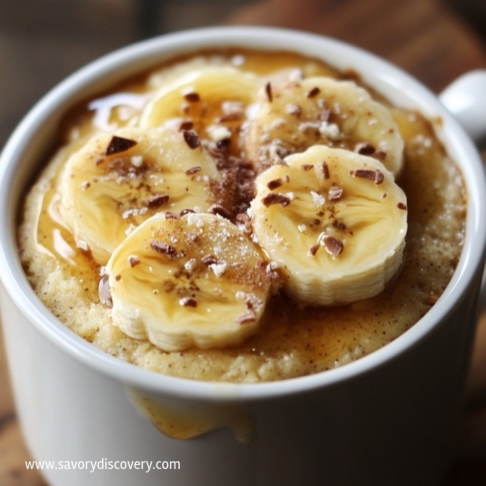 Eggless Banana Mug Cake