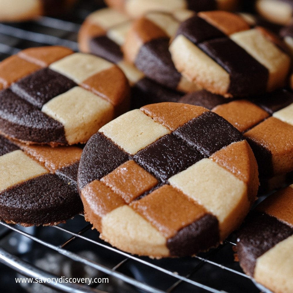 Eggless Checkerboard Cookies