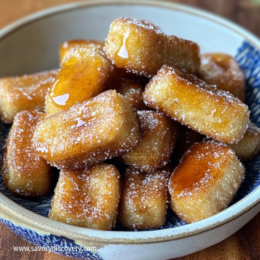 Eggless Churro Bites