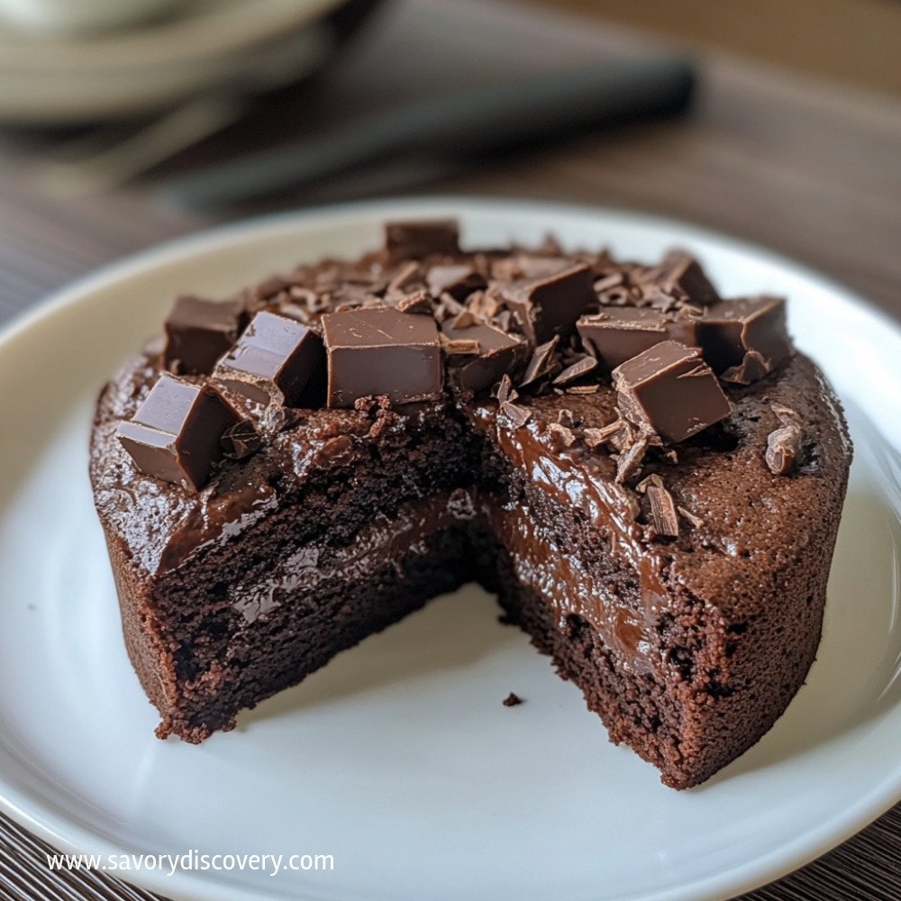 Eggless Microwave Chocolate Cake