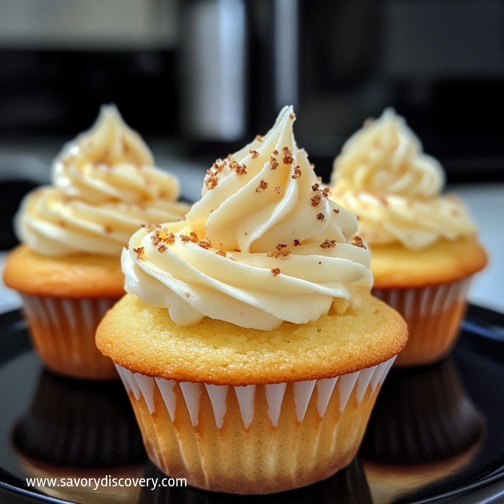 Eggless Microwave Vanilla Cupcakes