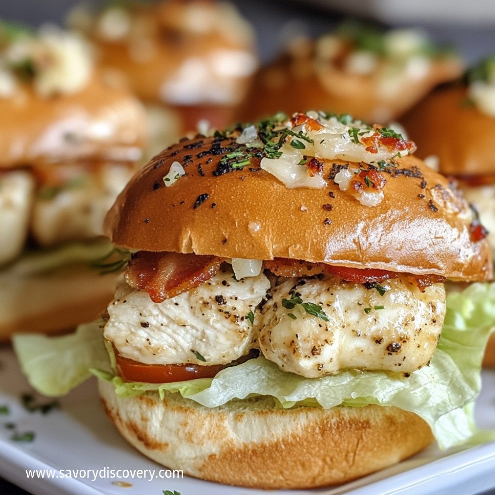 Garlic Parmesan Chicken Sliders