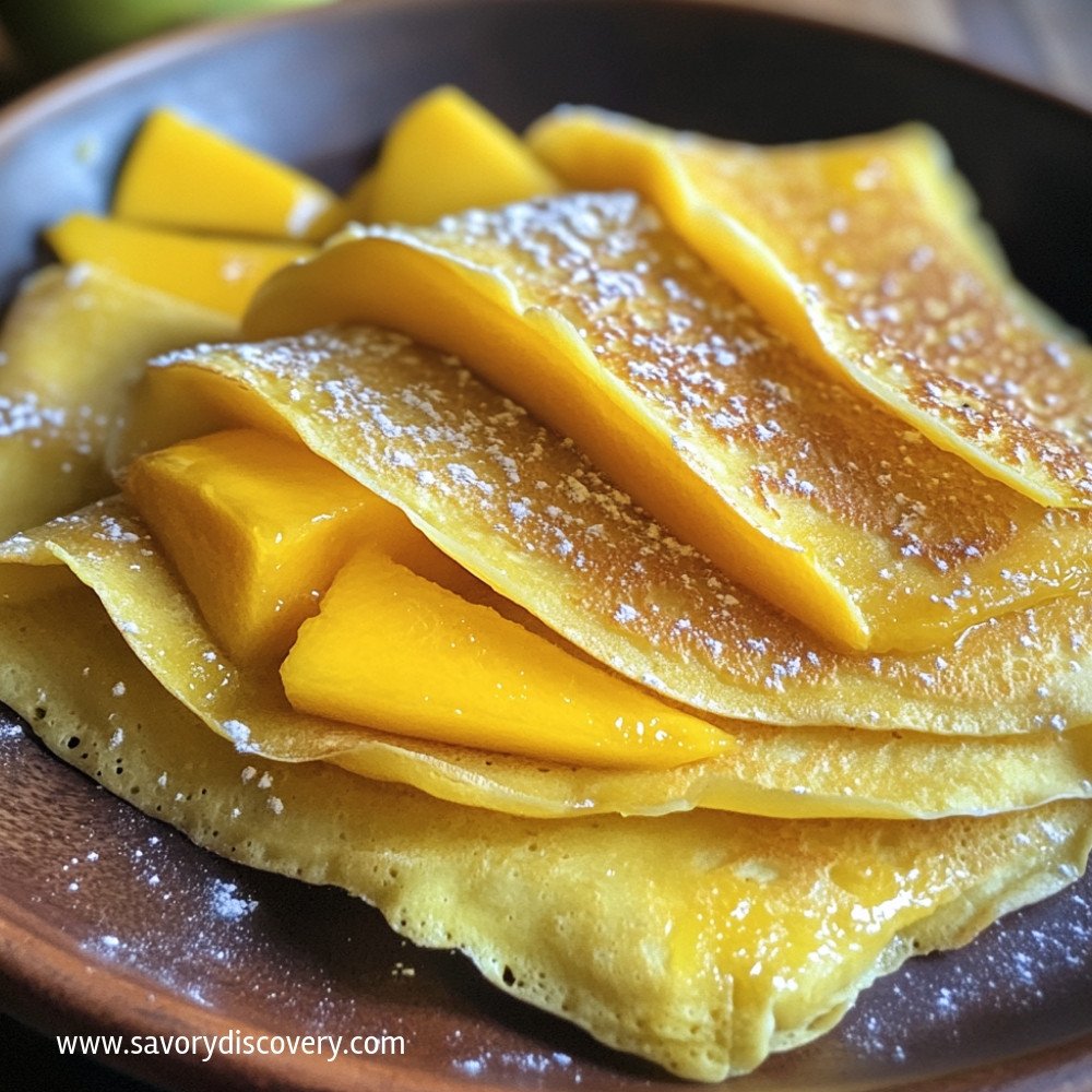 Gluten-Free Jowar Crepes with Mangoes