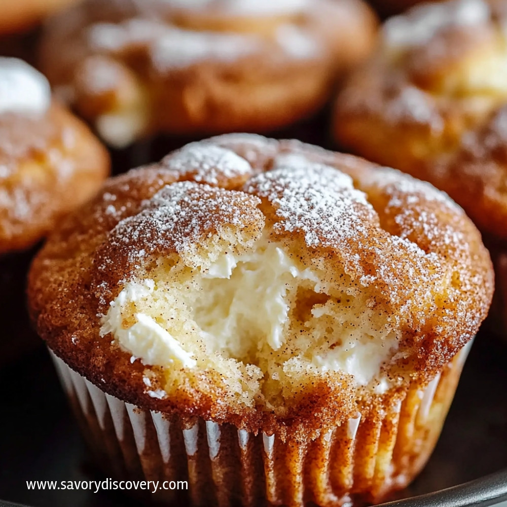 Gooey Cinnamon Cream Cheese Muffins