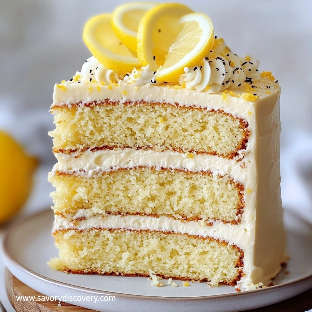 Lemon Velvet Cake with Cream Cheese Frosting