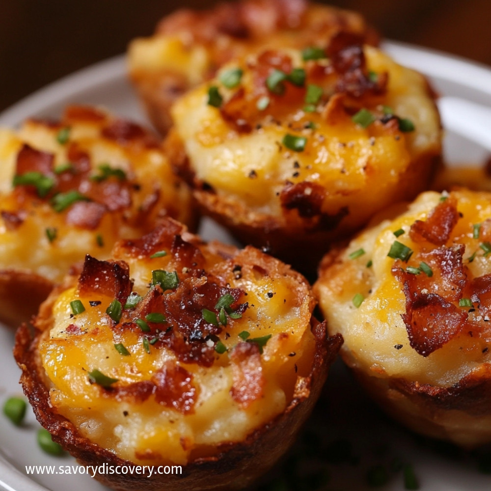 Loaded Mashed Potato Puffs