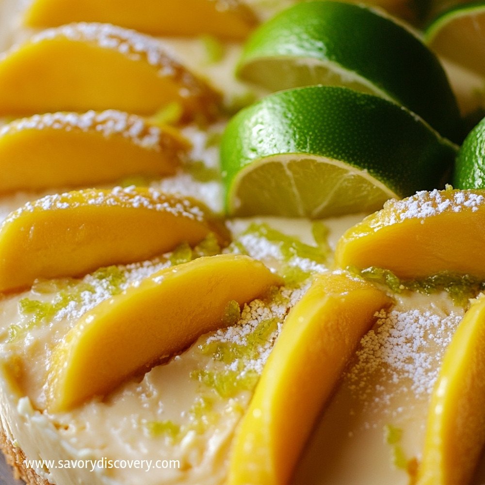 Mango Lime Cheesecake