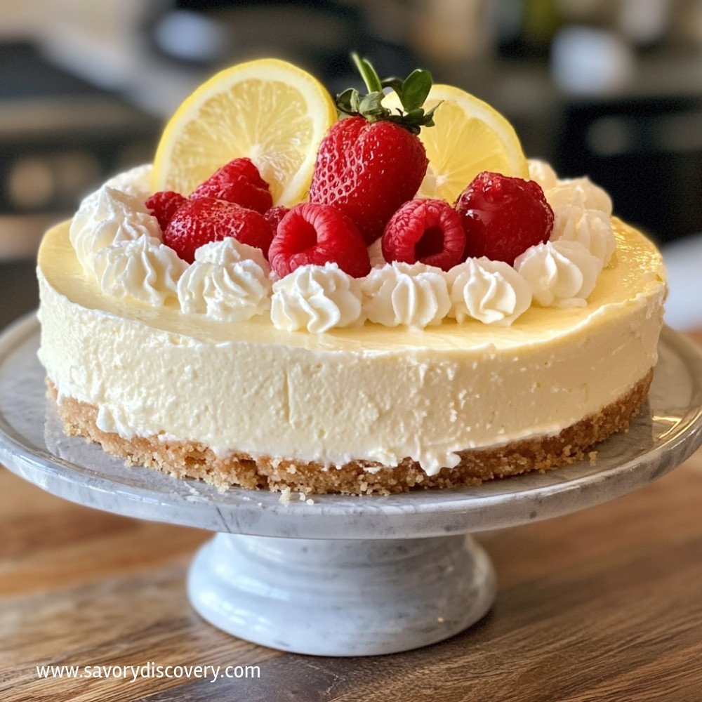 No-Bake Lemon Cheesecake