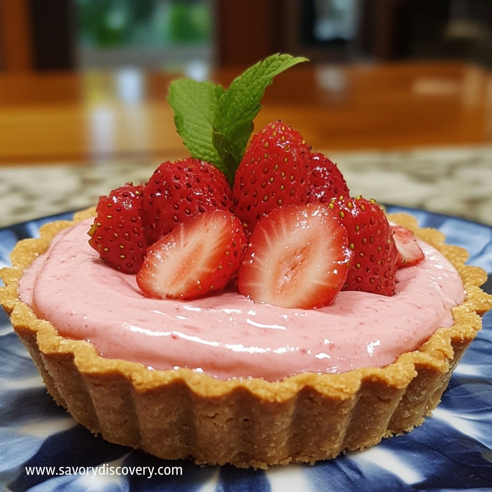 No-Bake Strawberry Custard Tart