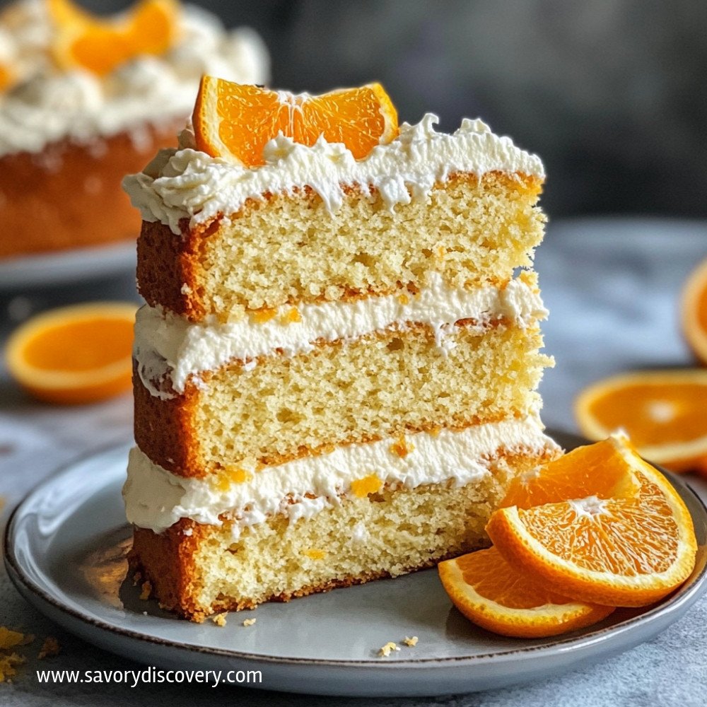 Orange Cake with Mascarpone Frosting